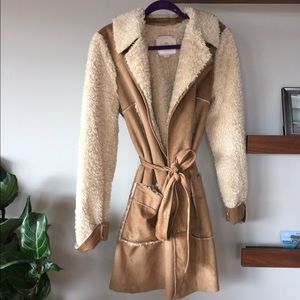 Anthropologie Hei Hei Sherpa Coat