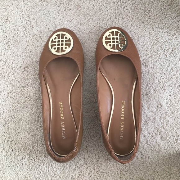 Audrey Brooke Camel colored flats