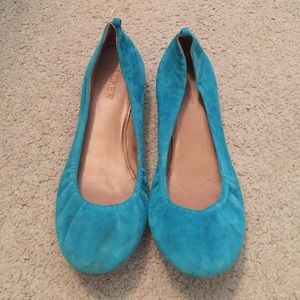 JCrew Cece Italian-made Ballet Flats in Suede