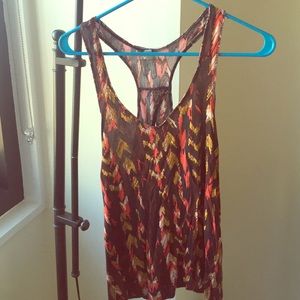Metallic print tank top
