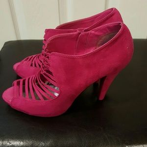 Size 12 Faux Suede Heels