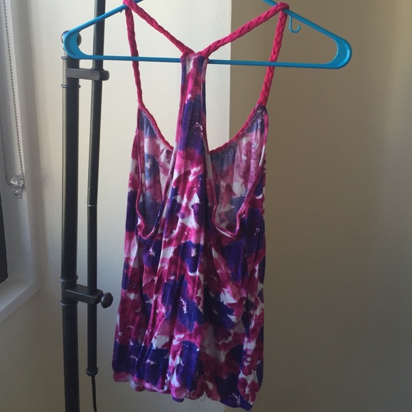 Pink and purple print tank - Picture 2 of 2