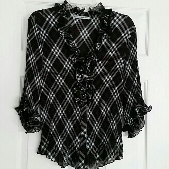 Larry Levine ruffle shirt