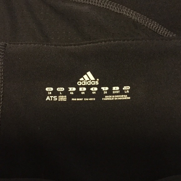 Adidas running skirt, gray w/ Aqua/Teal panels. - Picture 2 of 3