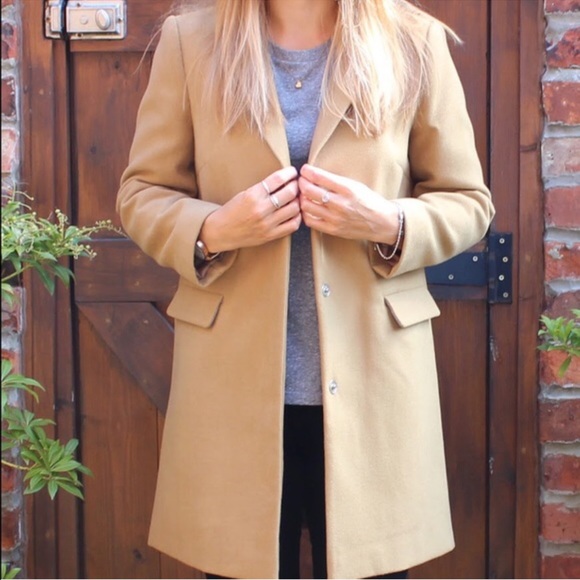 Topshop peacoat us4 camel