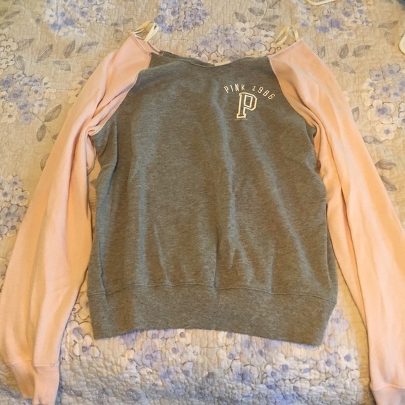 PINK off the shoulder sweatshirt