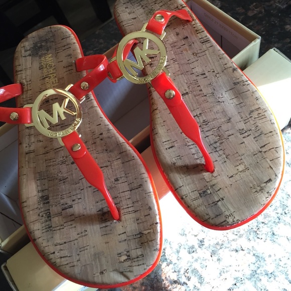 Orange sandals