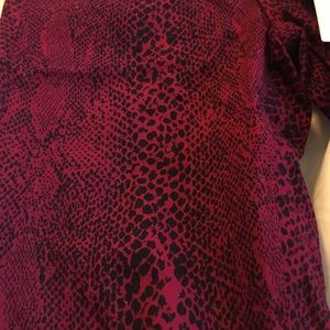 AG dark red/black snakeskin print super skinny fit