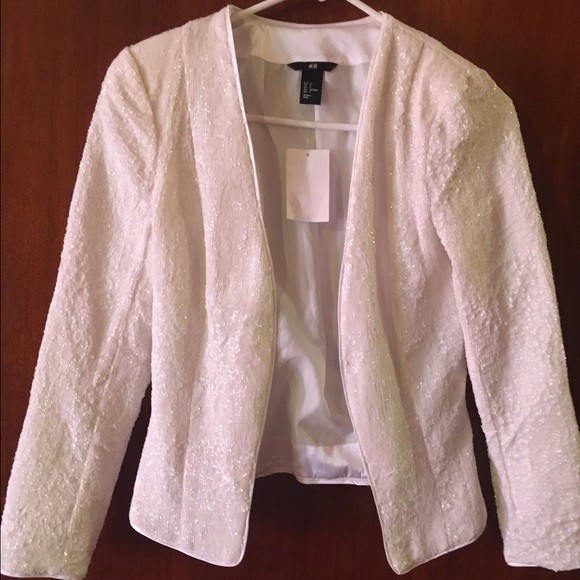 Beautiful white sequin jacket