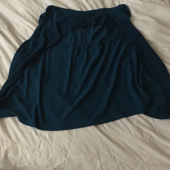 Blue short sleeved cardigan