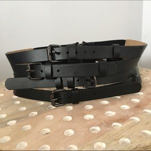 BCBG Max Azria Layered Corset Waist Belt