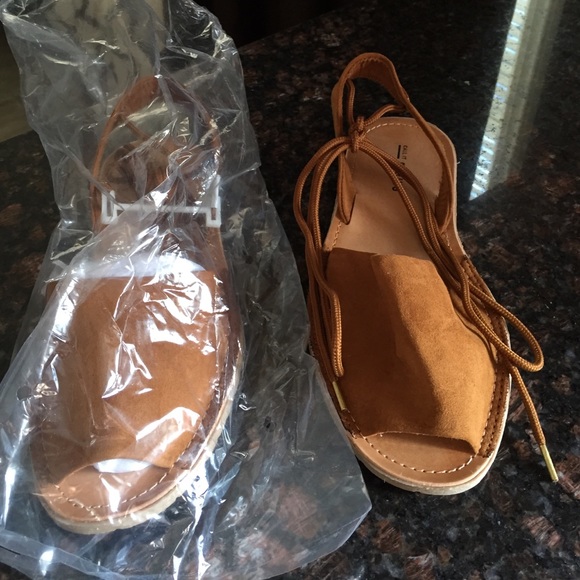 Lace up sandals