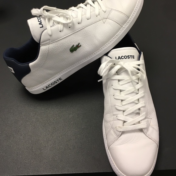 Lacoste Other - Lacoste white/blue sneakers.  Men's Size 11