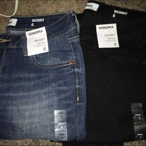 2 size 6 Sonoma skinny jeans brand new