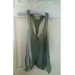 Green Hollister Tank Top