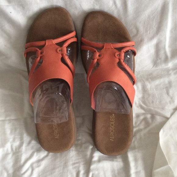 Orange sandals