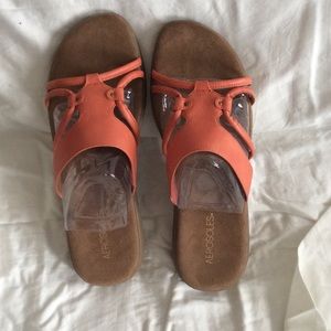 Orange sandals