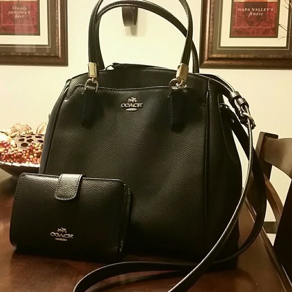 Coach bag and matching wallet