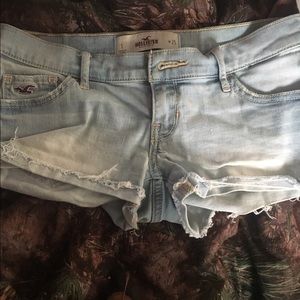 Faded hollister jean shorts
