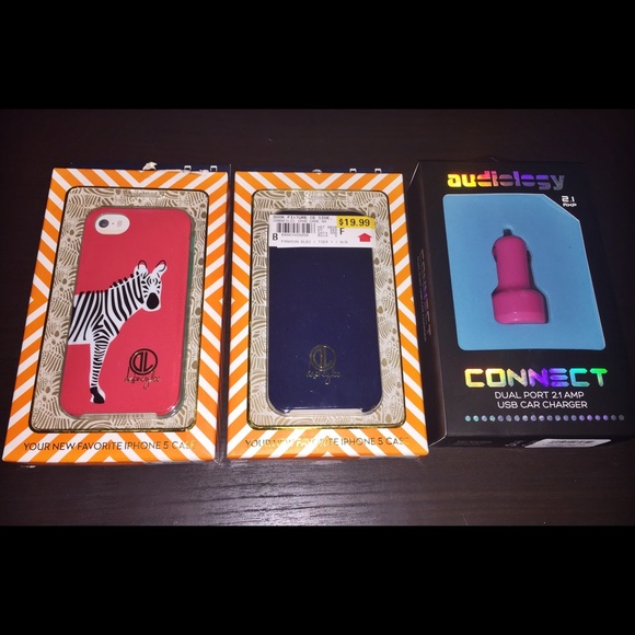 Bundle iPhone 5/5S Case + Dual Car Charger