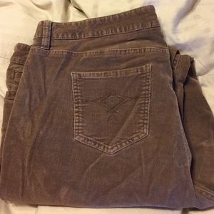 Brown corduroy pants