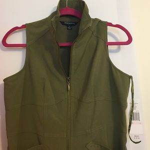 Army green knee length dress - never worn!