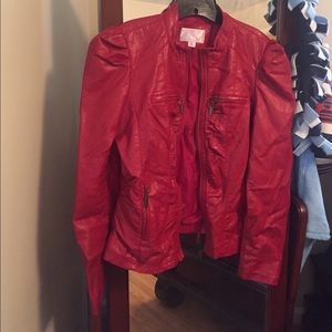 Faux leather jacket
