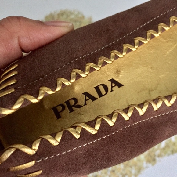 Prada Peep Toe Ballet Flats - Picture 2 of 7