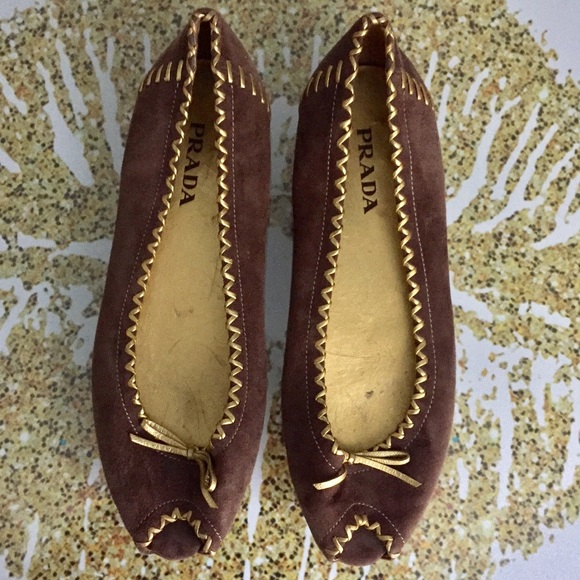 Prada Peep Toe Ballet Flats - Picture 7 of 7