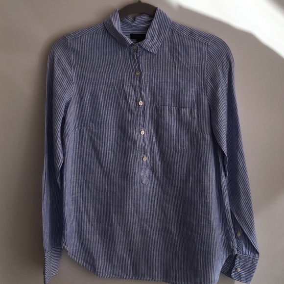 J.Crew linen button down shirt