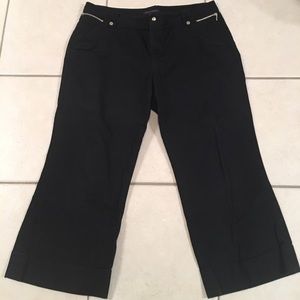 Banana Republic 14 Black Capri Pants