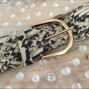 Michael Kors snakeskin patterned belt