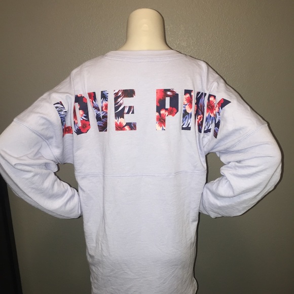 PINK Victoria's Secret Tops - Pink Victoria Secret Varsity Crew