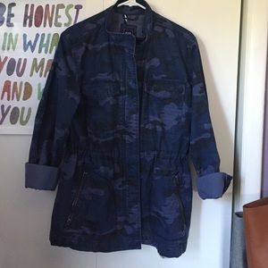Gap Blue Camouflage Military Jacket