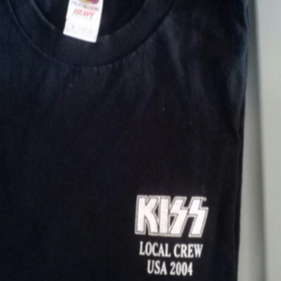 KISS local crew USA 2004  t shirt