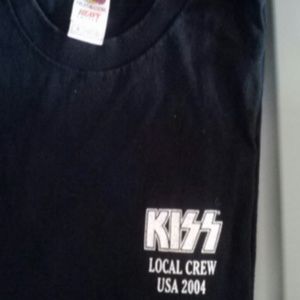 KISS local crew USA 2004  t shirt