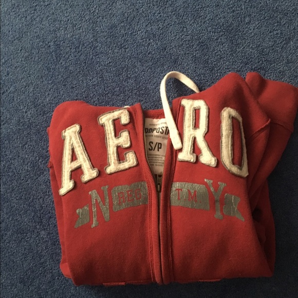 Red aero zip up