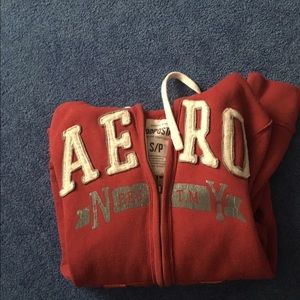 Red aero zip up