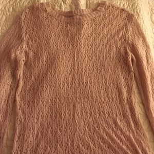 Lauren Conrad collection blushed pink sweater