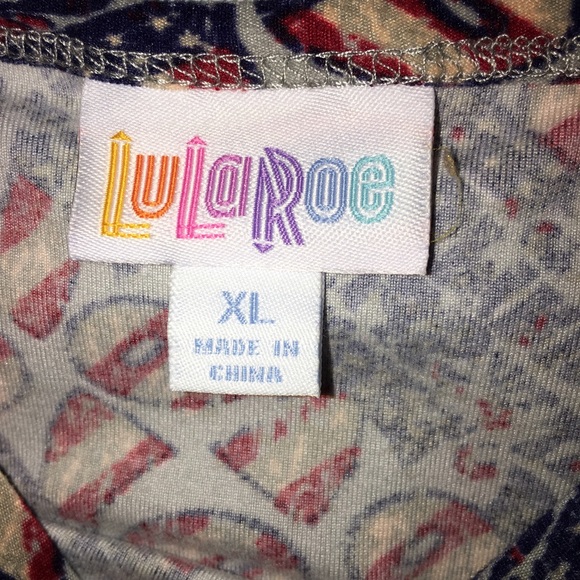 LulaRoe Irma Patriotic - Picture 2 of 3