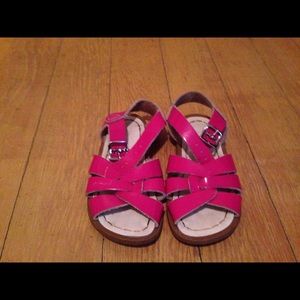 Pink salt water sandals size 8