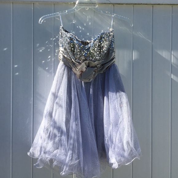 Sparkle silver sequined dress 💍