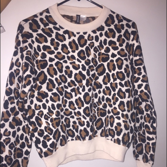 Soft cheetah print sweater