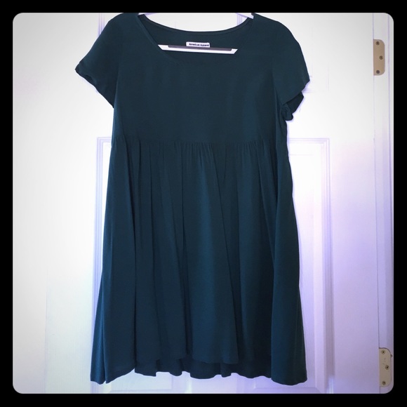 American Apparel - Green Babydoll Dress - size XS
