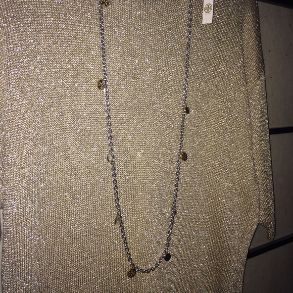 ✨TORY BURCH✨ Logo Charm Rosary Necklace - Picture 4 of 4