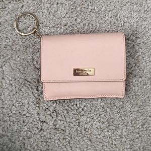 Kate Soade soft peach pink, key ring wallet