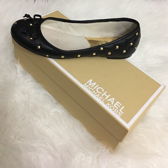 Michael Kors Quilted Studded Ballet Flats - Picture 4 of 4