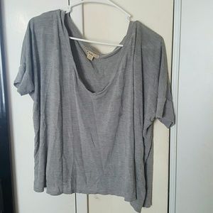 Gray loose fitting shirt