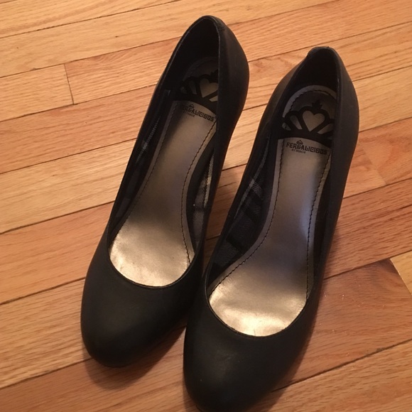 Fergalicious Black Matte Heels