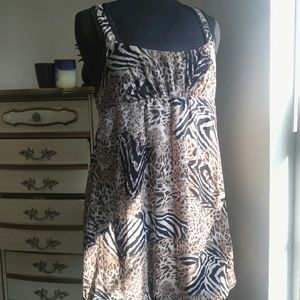 BCBGMaxazria flowy Leopard Dress